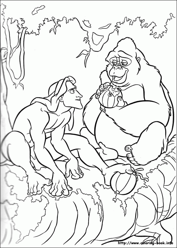 Tarzan kolorowanki